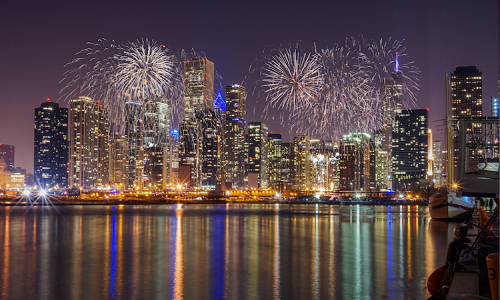 Thành phố Chicago của bang Illinois giành được tổng điểm 71,14, trong đó tiêu chí đồ ăn và giải trí được xếp hạng thứ 9. Ảnh: Insider.