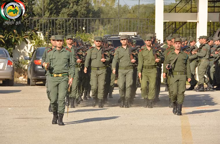 Những bức ảnh về buổi lễ tốt nghiệp mới đây của nhóm SMF mới đã được đăng tải trên trang Facebook chính thức của Lực lượng Đặc nhiệm Syria hôm 18/12. Ảnh: AMN.