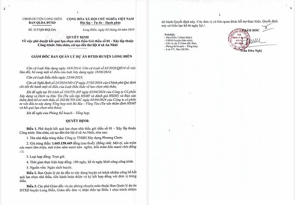 BR-VT: Cuộc đua “song mã” gói thầu nâng cấp, sửa chữa chợ Hắc Dịch - Hình 5 BR-VT: Cuoc dua “song ma” goi thau nang cap, sua chua cho Hac Dich-Hinh-5