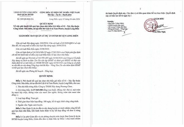 BR-VT: Cuộc đua “song mã” gói thầu nâng cấp, sửa chữa chợ Hắc Dịch - Hình 6 BR-VT: Cuoc dua “song ma” goi thau nang cap, sua chua cho Hac Dich-Hinh-6