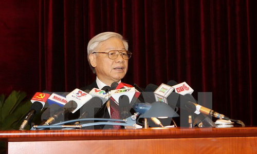 Hoi nghi thu 12 Ban Chap hanh Trung uong Dang khoa 11 khai mac