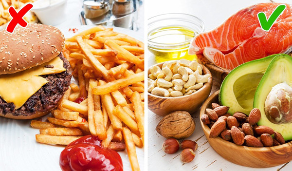 Ăn ít calo hơn: Một nghiên cứu khoa học thực hiện trên loài khỉ trong hai năm đã cho ra kết quả, nhóm khỉ có chế độ ăn ít calories hơn thì sống lâu hơn nhóm còn lại. Hãy điều chỉnh chế độ ăn, cắt giảm lượng calories không cần thiết từ đồ ăn nhanh, thức uống có ga. Tăng cường ăn thực phẩm xanh hay các loại hạt.