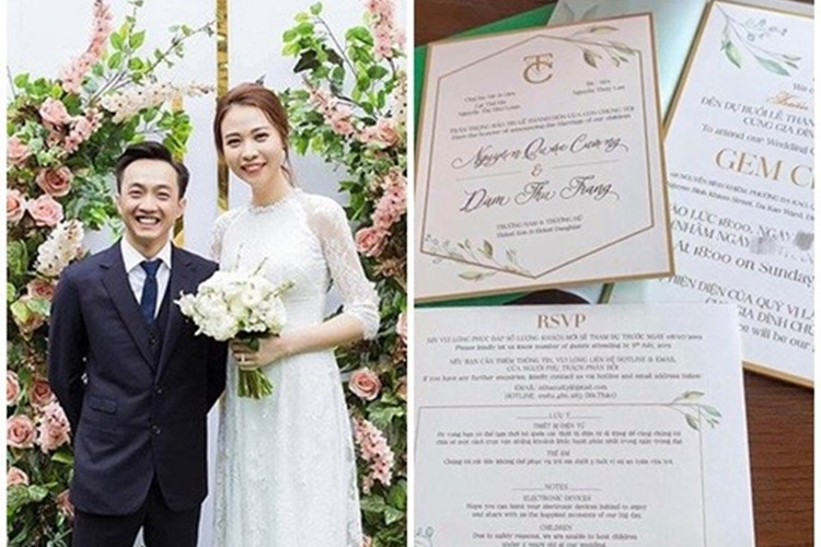 Bên cạnh không gian tiệc cưới xa hoa, váy cưới lộng lẫy hay những khoảnh khắc đáng nhớ, thực đơn tiệc cưới của Đàm Thu Trang và ông xã tối 28/7 cũng rất thịnh soạn.