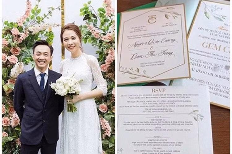 Bên cạnh không gian tiệc cưới xa hoa, váy cưới lộng lẫy hay những khoảnh khắc đáng nhớ, thực đơn tiệc cưới của Đàm Thu Trang và ông xã tối 28/7 cũng rất thịnh soạn.