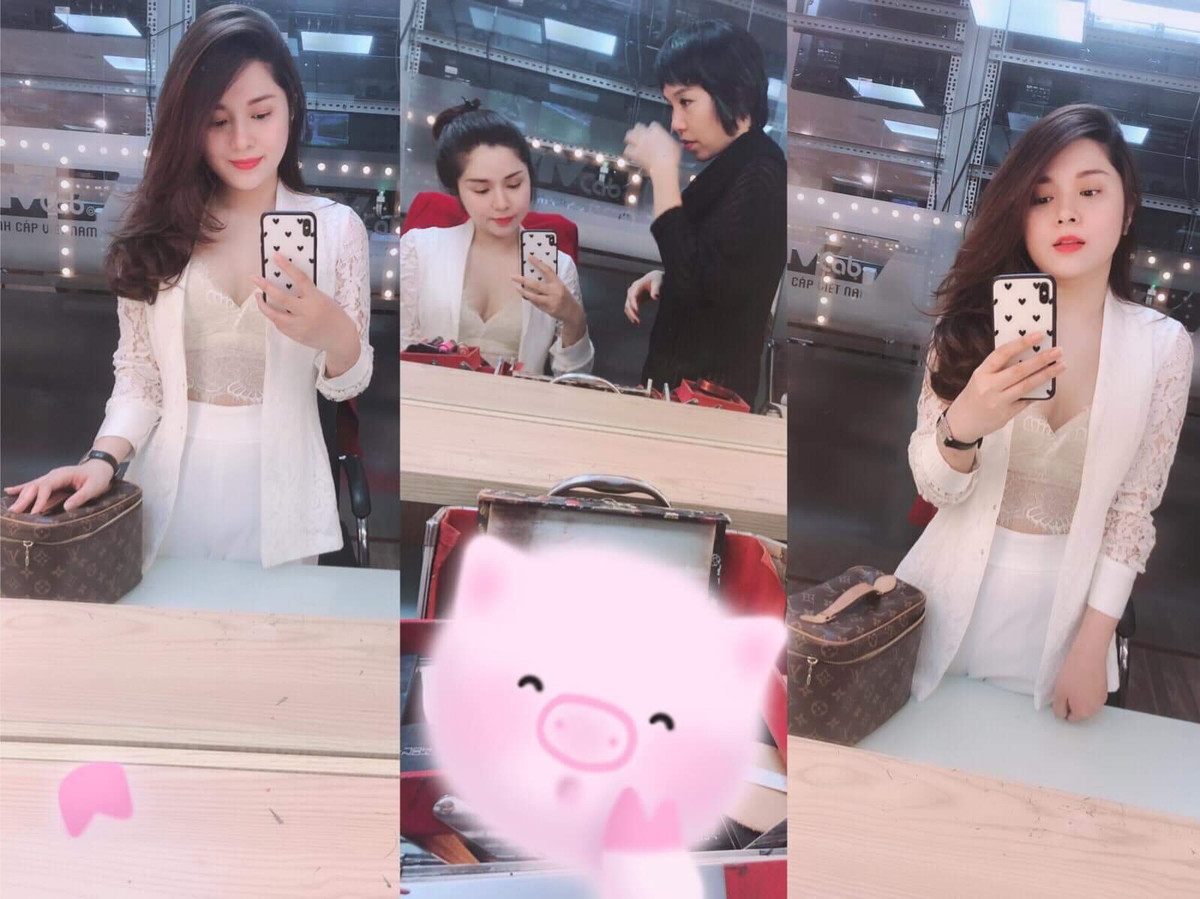 Ngoài đời, Diệu Linh cũng ăn mặc hết sức gợi cảm và sang chảnh.