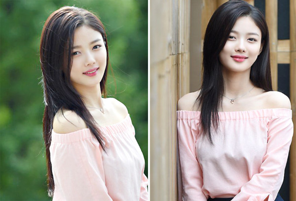 Kiểu áo trễ khoe vai trần nõn nà.