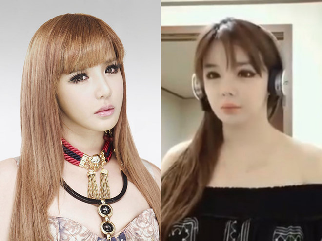 Park Bom là nữ ca sĩ nổi tiếng Hàn Quốc vì sử dụng dao kéo để trùng tu nhan sắc. Tuy nhiên, các ca phẫu thuật của cô không thành công như mong đợi. Khuôn mặt “đơ” như tượng sáp của cô chính là hậu quả của việc “dao kéo” quá đà.