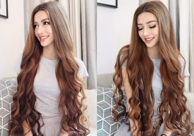 Ngoài vẻ xinh đẹp, 9X nổi tiếng trong cộng đồng mạng nhờ mái tóc dài mượt, bồng bềnh cùng phong cách ăn mặc nữ tính được nhiều người ví như công chúa tóc mây Rapunzel trong truyện cổ tích.