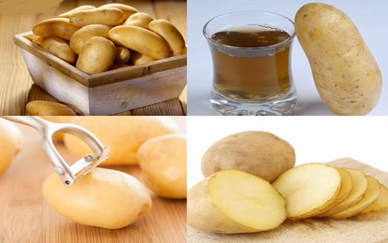 Tốt cho dạ dày: Cho 1-2 thìa nước ép khoai tây tươi trộn với một chút nước và uống trước bữa sáng, bữa trưa và bữa tối thực hiện thường xuyên trong 1-2 tuần. Đây là bài thuốc tự nhiên hiệu quả trị viêm dạ dày, đầy hơi, trướng bụng và các bệnh dạ dày khác.