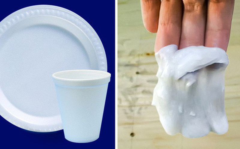 Những sản phẩm từ xốp: Chúng ta đều biết những vật dụng từ xốp không tốt cho môi trường và cả sức khỏe của con người. Xốp có chứa styrene - một hóa chất độc hại góp phần làm phát triển ung thư, giảm thị lực, thính giác và gây tổn thương hệ thần kinh.