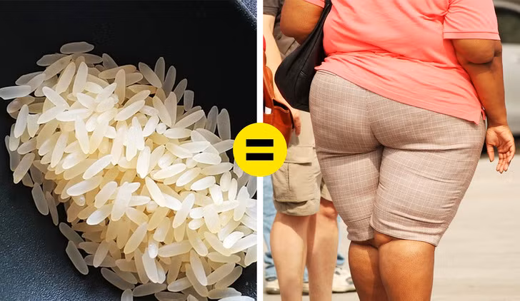 Cơm trắng gần giống như bánh mì, nó chứa một lượng lớn carbohydrate đơn giản có thể gây tăng cân. Các chuyên gia dinh dưỡng cho rằng cơm trắng có thể tốt cho bạn nhưng nó phải là thực phẩm chất lượng thực sự cao.