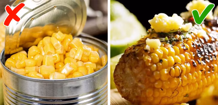 Ngô: Sau nhiều cuộc kiểm tra khác nhau, các nhà khoa học đã kết luận rằng ngô biến đổi gen ảnh hưởng đến sinh vật trên cạn và dưới nước. Họ thậm chí còn nhận thấy rằng phấn hoa từ ngô biến đổi có chứa chất độc gây hại. Ở nhiều quốc gia, loại ngô này thậm chí còn bị cấm.