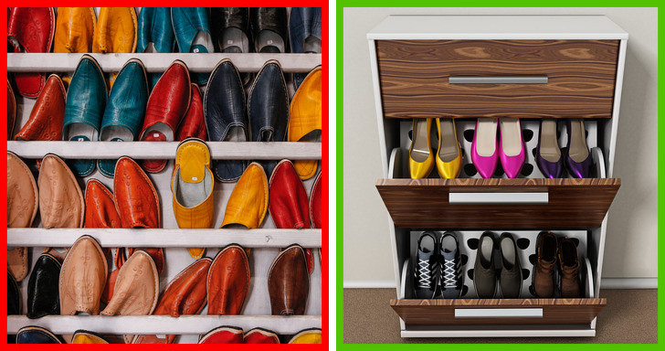 Không để đế giày chạm vào đôi khác của bạn để tránh khỏi việc lây lan vi trùng và mùi hôi.