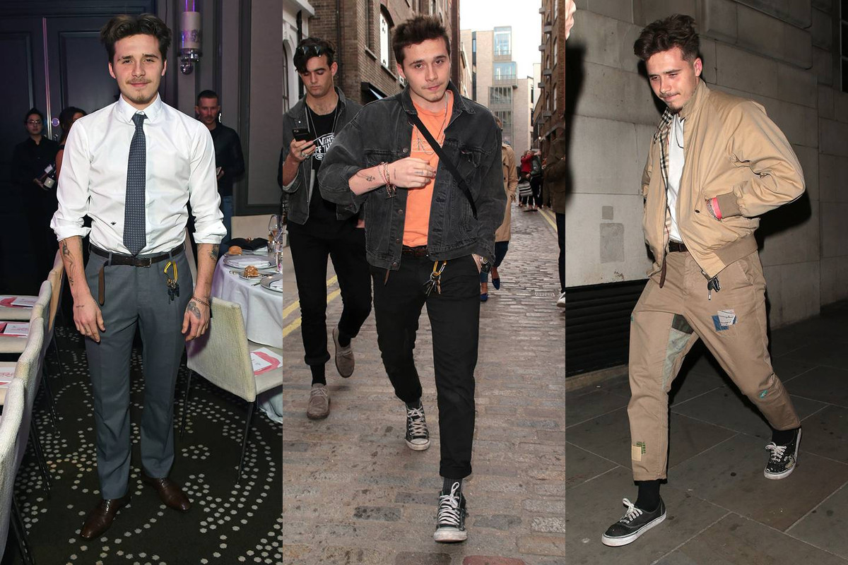 Brooklyn Beckham ưu tiên lựa chọn những trang phục cổ điển, phụ kiện già nua khi xuất hiện tại các sự kiện.