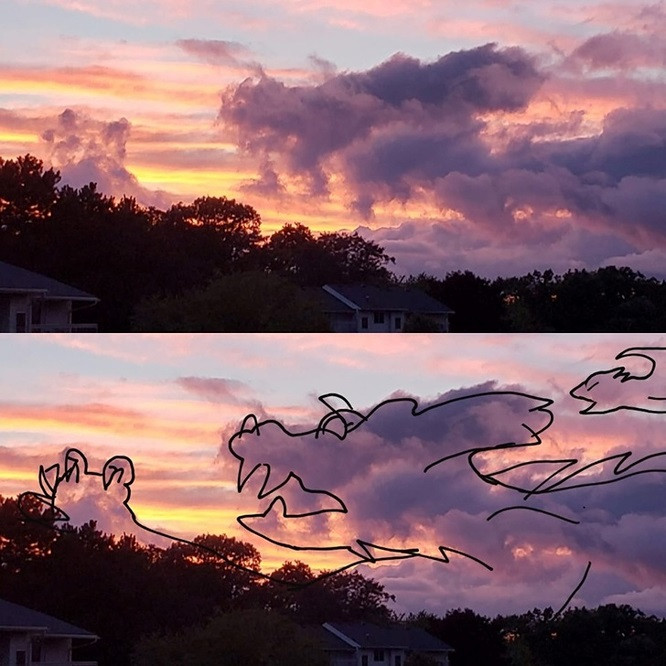 11. Cả màu sắc và hình dạng của những đám mây này trông giống như một con rồng.