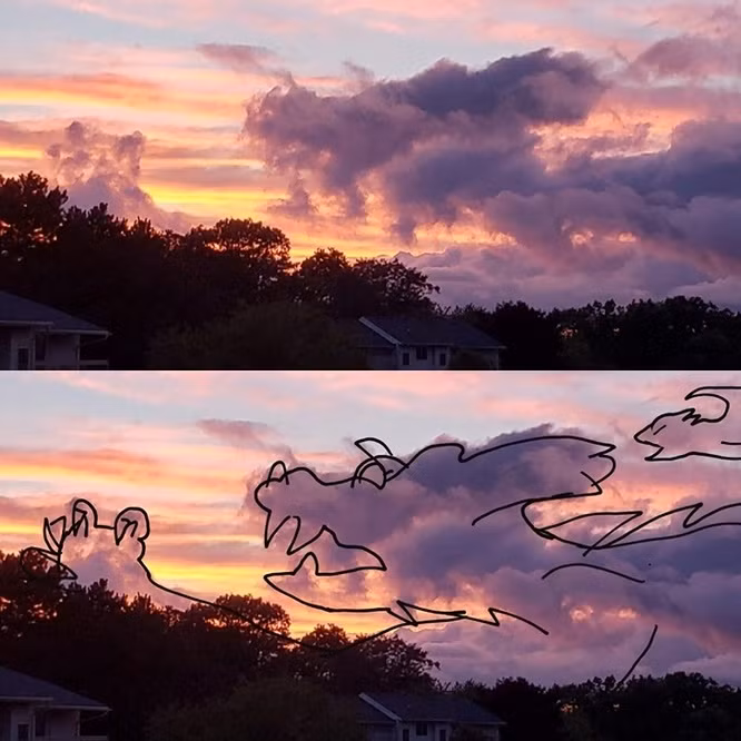 11. Cả màu sắc và hình dạng của những đám mây này trông giống như một con rồng.