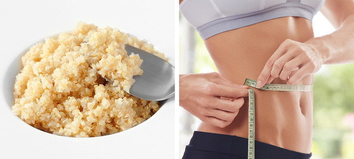 Quinoa (hạt diêm mạch) chứa nhiều protein hơn bất kỳ loại ngũ cốc nào khác. Ngoài ra, bạn có thể nhận được rất nhiều phốt pho từ thực phẩm này. Ăn hạt diêm mạch còn giúp cải thiện các quá trình liên quan đến trao đổi chất.