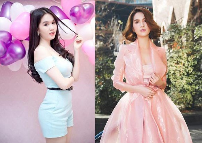 Kiểu tóc ngắn ngang vai hơi xoăn giúp Ngọc Trinh trông đáng yêu, xinh xắn và thời thượng hơn nhiều.