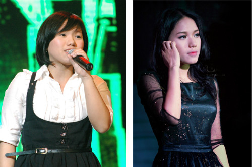 Thùy Chi: Cách đây hơn 10 năm, Thùy Chi sở hữu vẻ ngoài tròn trĩnh khác xa thân hình bây giờ. Để có được thân hình vừa vặn như hiện tại, Thùy Chi đã phải áp dụng chế độ giảm cân khắt khe. Do vừa ăn kiêng vừa tập thể dục cường độ cao, đã không ít lần cơ thể Thùy Chi rơi vào trạng thái mệt mỏi.