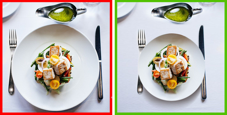 Chọn đĩa ăn nhỏ đánh lừa thị giác: Một trong những cách đánh lừa thị giác đơn giản nhất là sử dụng bát, đĩa ăn nhỏ. Cách này giúp bạn cảm thấy mình đã ăn một phần ăn lớn và không muốn ăn thêm nữa.