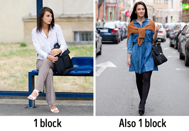 Đi bộ ngắn: Dành thời gian cho những chuyến đi bộ ngắn giúp bạn cải thiện sức khỏe và cân nặng. Xuống xe buýt sớm hơn một điểm hoặc đỗ xe xa hơn một chút để kéo dài quãng đường đi bộ.