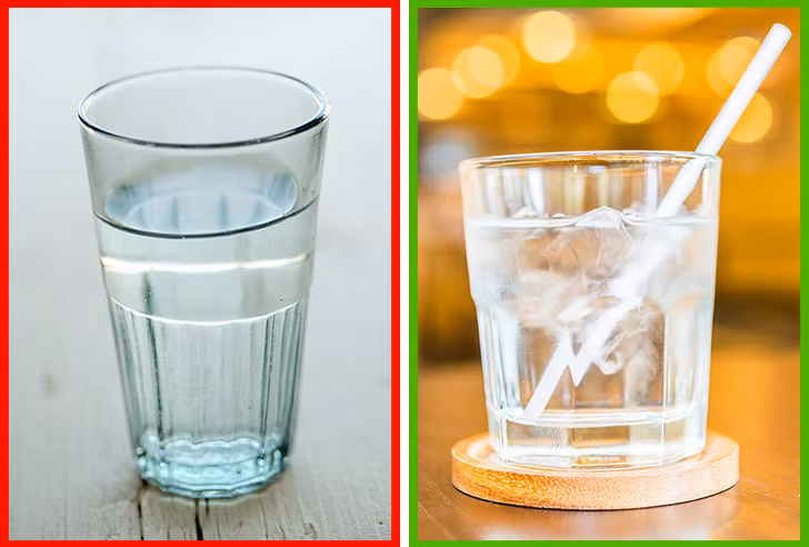 Uống nước lạnh khiến bạn tiêu đốt nhiều calo hơn nước nguội. Bạn có thể thêm đá vào các đồ uống, tuy nhiên, đừng thêm quá nhiều.