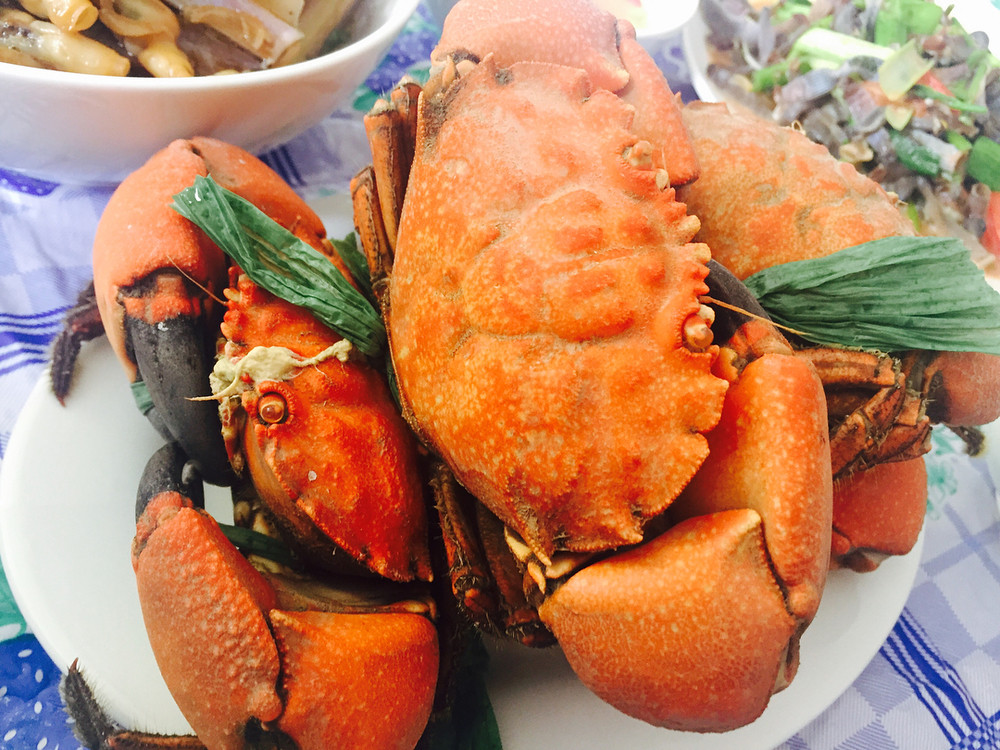 Cù kỳ luộc: Cù kỳ là đặc sản của xứ biển, loại hải sản này rất khó bảo quản lạnh, lại nhanh hỏng nên nếu muốn thưởng trọn dư vị tươi ngon, không còn cách nào khác là tìm đến huyện đảo Vân Đồn. Dư vị của món cù kỳ rất ấn tượng, vừa ngon, vừa khiến người ta “mê mẩn” cái vị ngọt độc đáo của biển khơi.