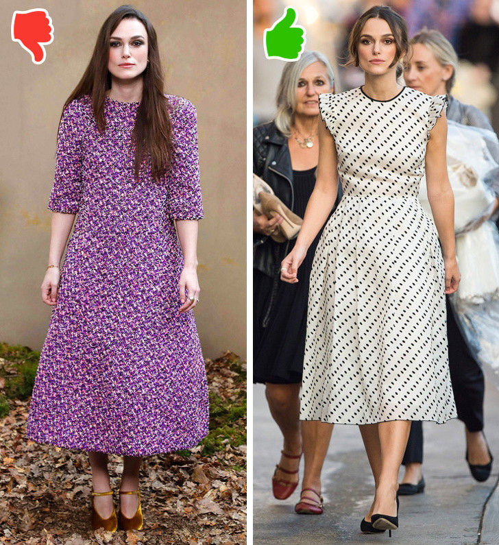 Váy chữ A: Đây là món đồ thời trang được rất nhiều người yêu thích nhưng nếu không chọn đúng cách mặc sẽ khiến bạn trông béo hơn. Nếu chất liệu vải cứng thì bạn càng nặng nề và kém duyên hơn. Hãy chọn một chiếc váy vừa vặn với cơ thể để làm nổi bật số đo ba vòng. Ảnh: BS.