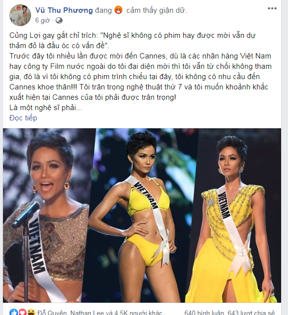 Vi chiec vay cua Ngoc Trinh, Khac Tiep khau chien Vu Thu Phuong, hang ngan comment mang ong bau mu quang