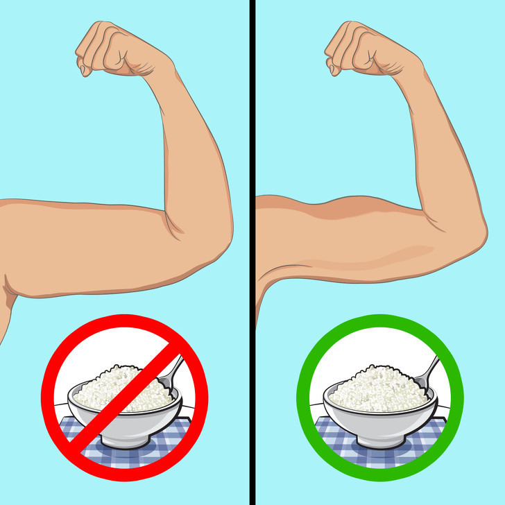 Tăng cường cơ bắp: Phô mai Cottage chứa một loại protein gọi là casein được tiêu hóa chậm và giúp tăng trọng lượng cơ bắp. Đây là lý do tại sao nhiều vận động viên ăn phô mai mỗi ngày trước khi đi ngủ.