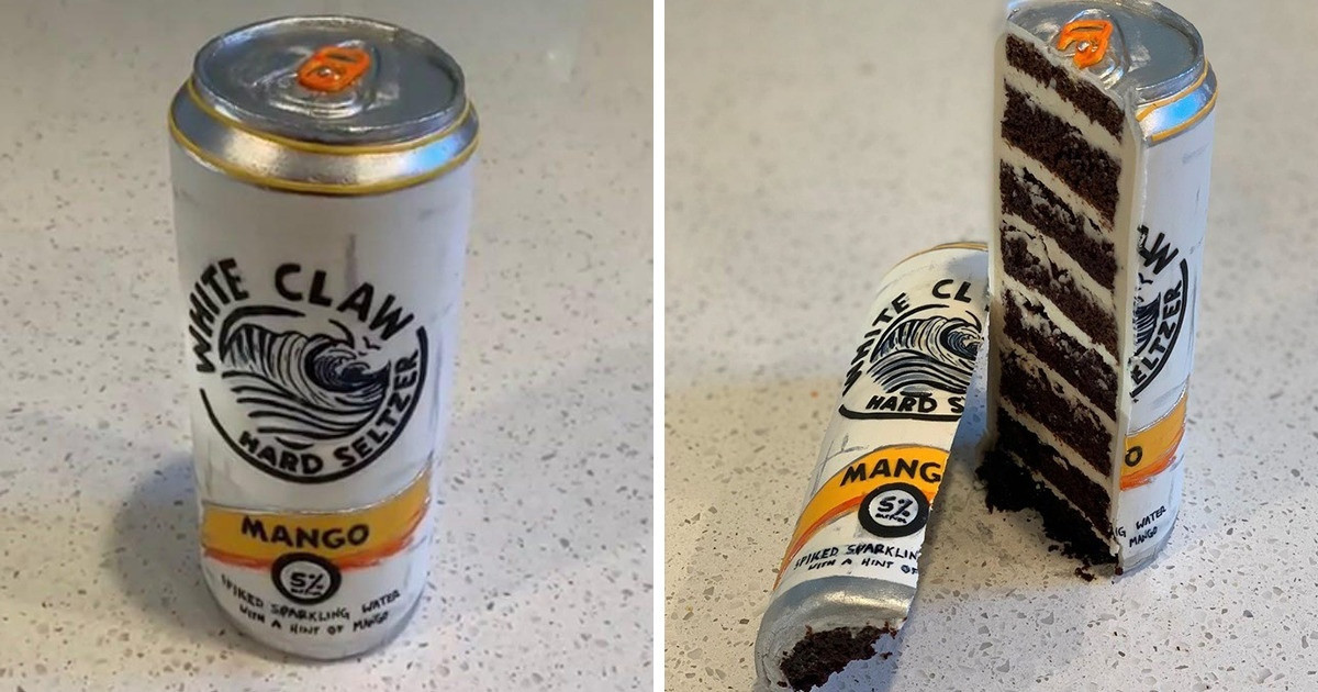 Chiếc bánh hình lon nước ngọt giống y thật.