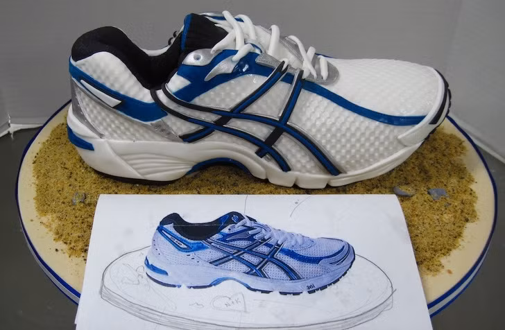 Chiếc bành hình chiếc giày sneaker dành cho các tín đồ thích giày.