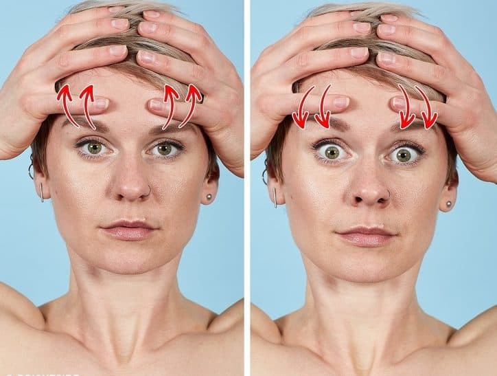 Vận động cơ mặt (facebuilding) là các bài tập xóa nếp nhăn trán, mắt, mũi, miệng và môi. Facebuilding giúp da săn chắc và đem đến cho bạn cái nhìn trẻ trung. Facebuilding luôn bắt đầu thông qua khởi động khuôn mặt bằng cách sử dụng bàn tay.