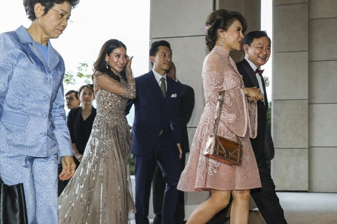 Cong chua Thai Lan xuat hien tai dam cuoi con gai Thaksin o Hong Kong