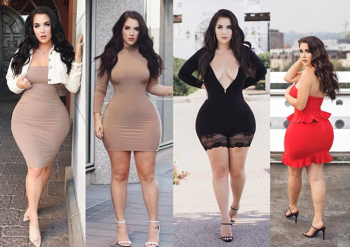 Mặc dù có vóc dáng mũm mĩm nhưng Holly Luyah ăn mặc gợi cảm và quyến rũ vô cùng.