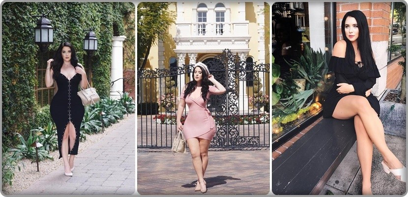 Với vóc dáng đồng hồ cát “khủng”, Holly Luyah thường xuyên diện trang phục bó sát khoe đường cong sexy.