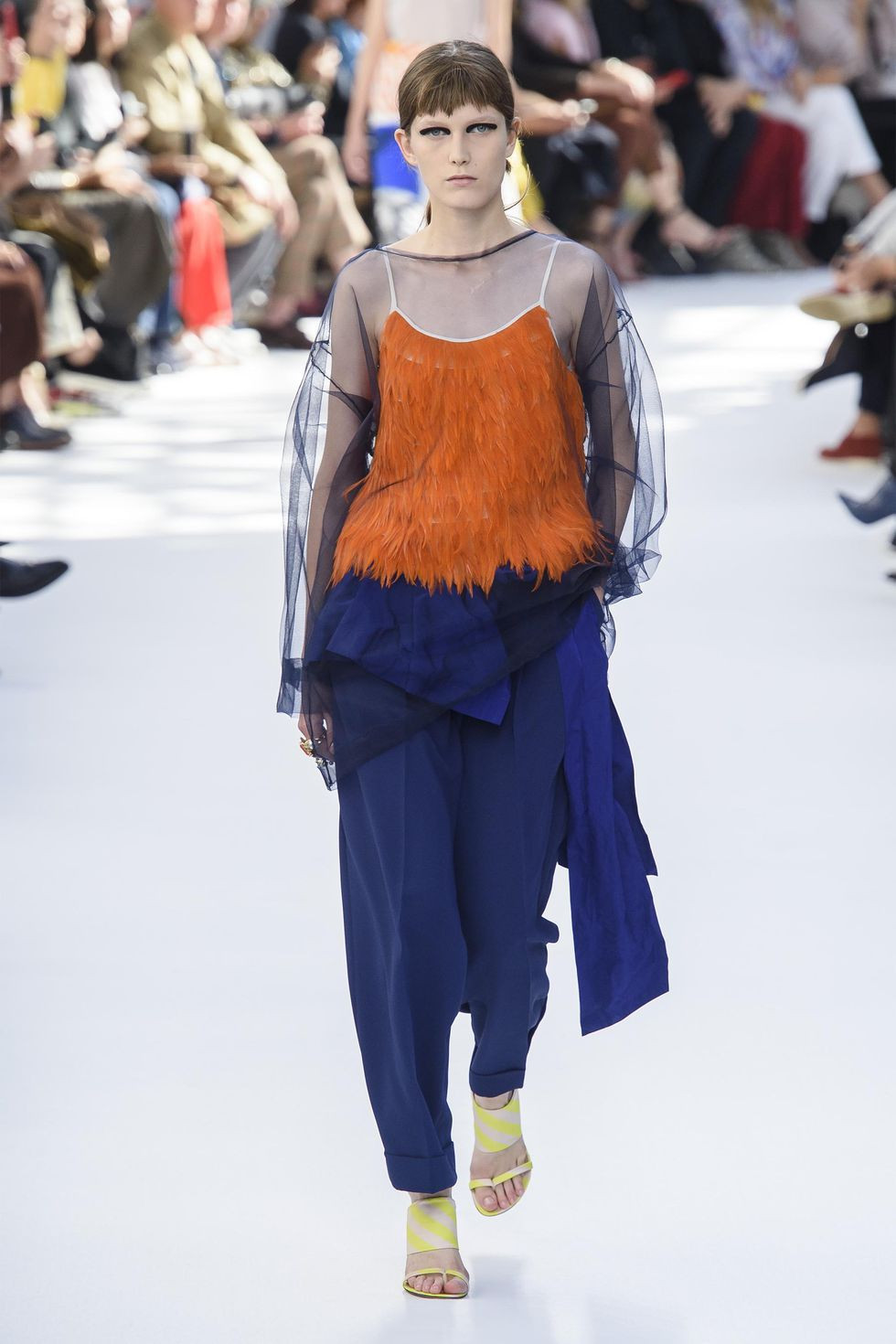 Lông vũ: Những chi tiết lông vũ phủ sóng sàn diễn thời trang và sẽ không giảm nhiệt trong năm nay.