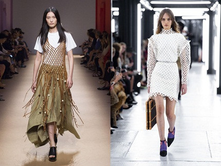 Chi tiết lưới: Năm nay, các nhà mốt “lăng xê” những mẫu thiết kế đan lưới. Nếu 2019 là năm của màu sắc đến từ biển cả thì những mẫu lưới sẽ thu hút các tín đồ thời trang. 