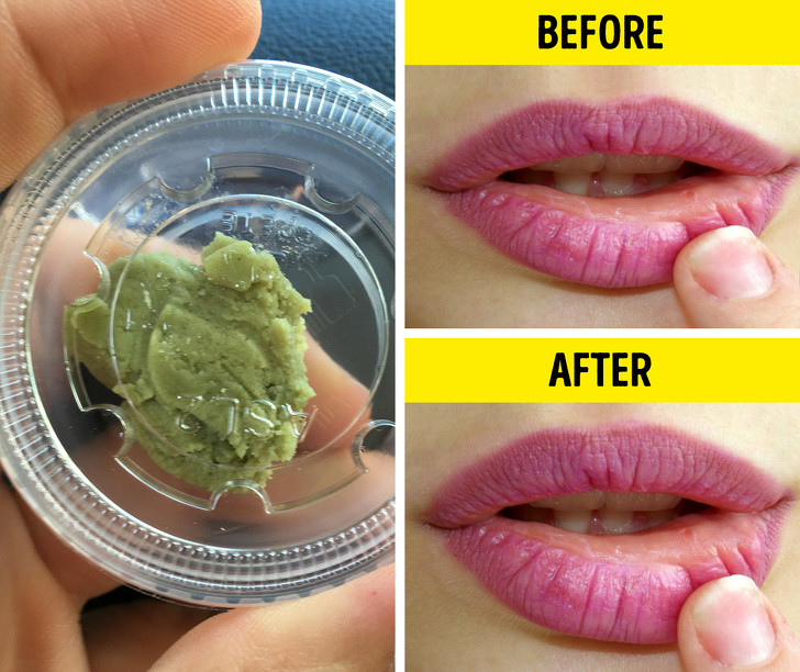 Thoa một lớp mỏng wasabi lên môi, để khoảng 7 - 10 phút có khả năng làm môi bạn trông căng và dày hơn. Trường hợp bạn thấy quá nóng hay đau nhức hãy nhanh chóng rửa sạch với nước mát.