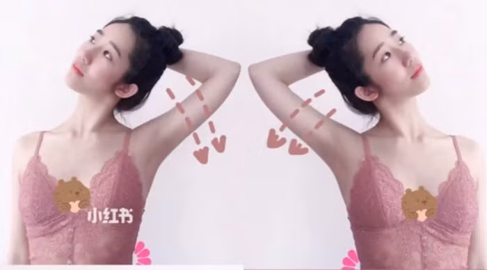 Bài tập 4: Bài tập này giúp cơ vai được duỗi căng, tăng tính linh hoạt. Hãy bắt đầy từ tay phải, nghiêng sang bên phải, mắt hướng lên trần nhà, giữ trong 30 giây sau đó đổi bên.