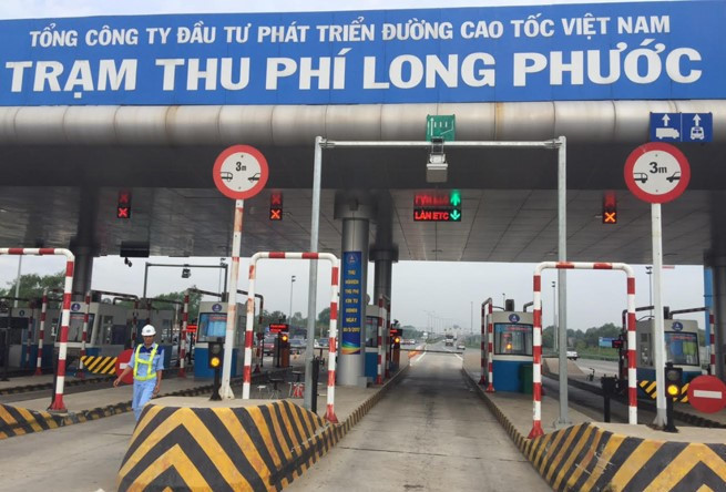 Trạm thu phí Long Phước trên đường cao tốc TP.HCM - Long Thành - Dầu Giây. Ảnh: VEC.