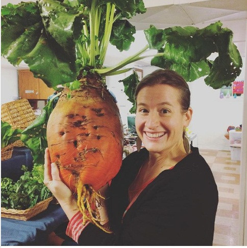 Củ cà rốt "khủng" là thành quả sau bao ngày chăm bẵm của người làm vườn.