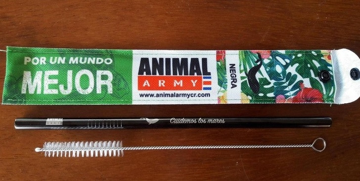 Một số quán cà phê bán ống hút kim loại có thể tái sử dụng. Chúng đi kèm với hộp đựng và bàn chải để cọ rửa.