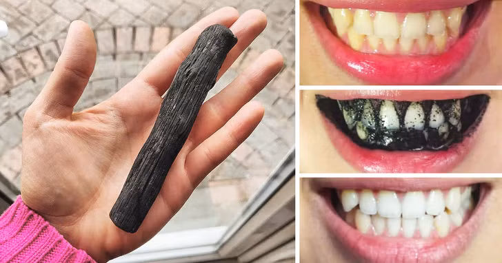 Làm trắng răng với than hoạt tính: Cho muối biển và than hoạt tính vào hũ rồi trộn đều hỗn hợp khô với nhau. Đun nóng dầu dừa rồi đổ vào hỗn hợp khô, trộn đều chúng với nhau. Sau đó nhỏ 5- 6 giọt tinh dầu vào để tạo mùi. Ảnh: trebbih.com.