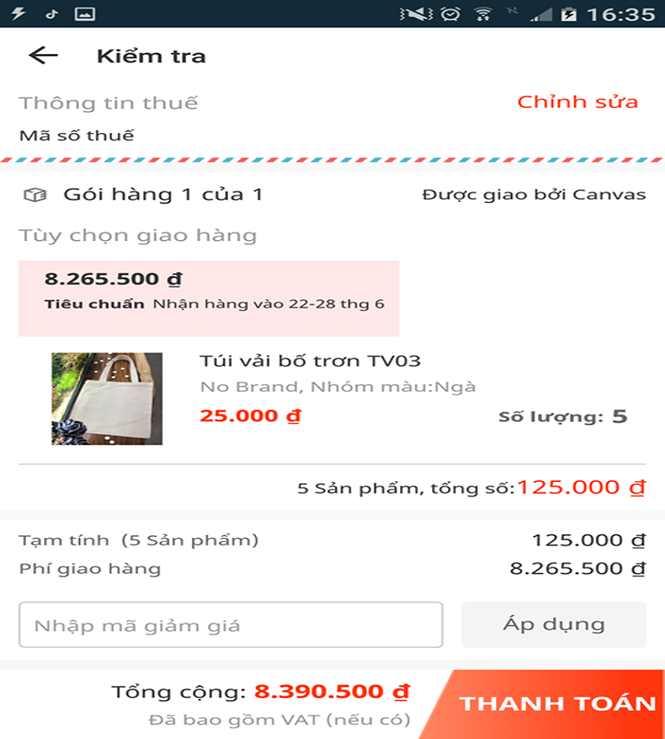 Choang Lazada: Mua hang hon 100 ngan, phi ship 8 trieu
