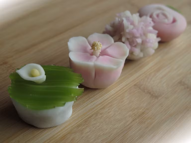Wagashi là tên các loại bánh ngọt của Nhật được làm chủ yếu từ bột gạo, đậu đỏ, vừng, thường dùng với trà của Nhật Bản.
