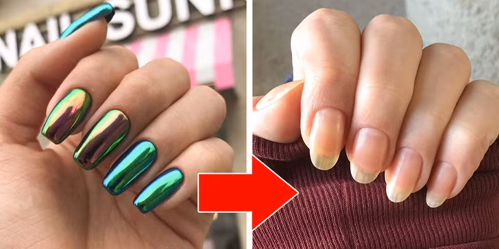 Việc sơn móng tay liên tục là thói quen hàng ngày gây hại cho sức khỏe về lâu dài. Các loại sơn móng rẻ tiền có thể nhuộm ố vàng móng tay của bạn và ảnh hưởng tới sức khỏe bởi nó chứa hóa chất độc hại.