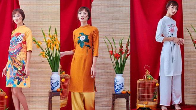 Nếu bạn muốn che khéo khuyết điểm cổ ngắn hay tôn vinh vòng 1 đầy đặn, hãy lựa chọn những kiểu áo cổ tròn, cổ chữ V hay cổ thuyền duyên dáng. Tuy nhiên, dù có biến tấu, cách tân đến thế nào thì áo dài cũng vẫn cần giữ được vẻ đẹp nhã nhặn, kín đáo và ý nhị vốn có. Ảnh: The Kat House.