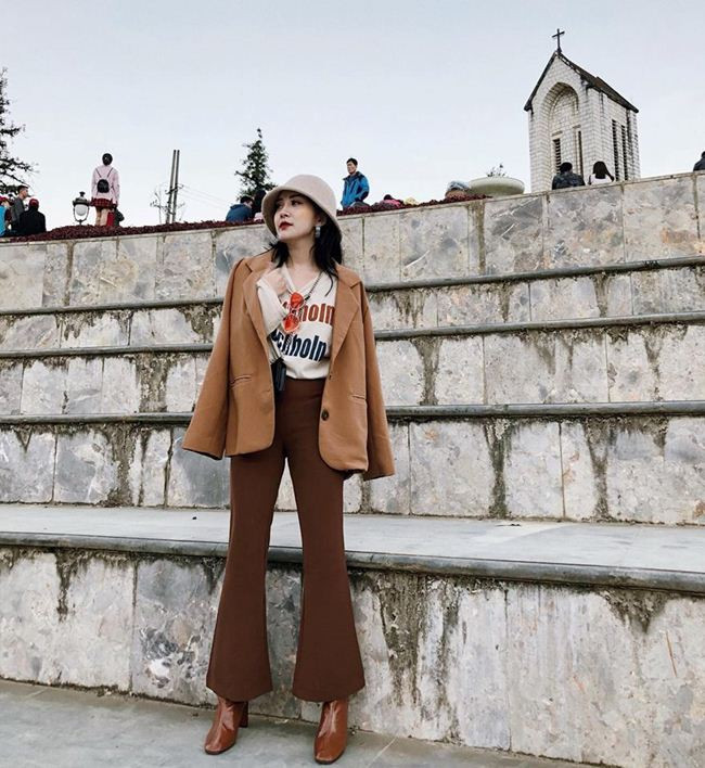 Cô thường xuyên mặc đồ do chính mình thiết kế.