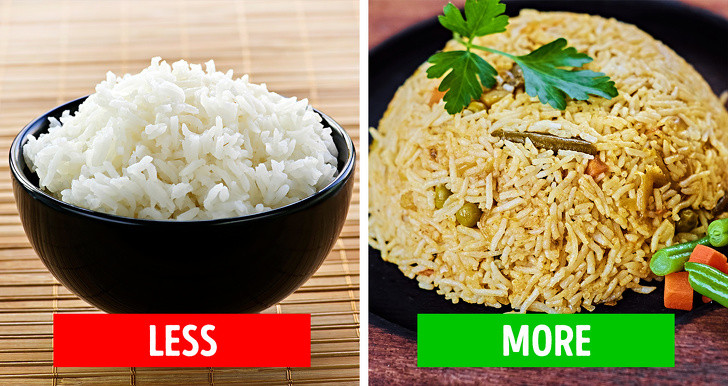 Gạo lứt cho nhiều calo với ít chất béo: Chỉ cần một khẩu phần gạo lứt có thể cung cấp cho bạn lượng carb, calo và rất ít chất béo. Nó rất dễ tiêu hóa, giúp bạn tăng cân và xây dựng cơ bắp.